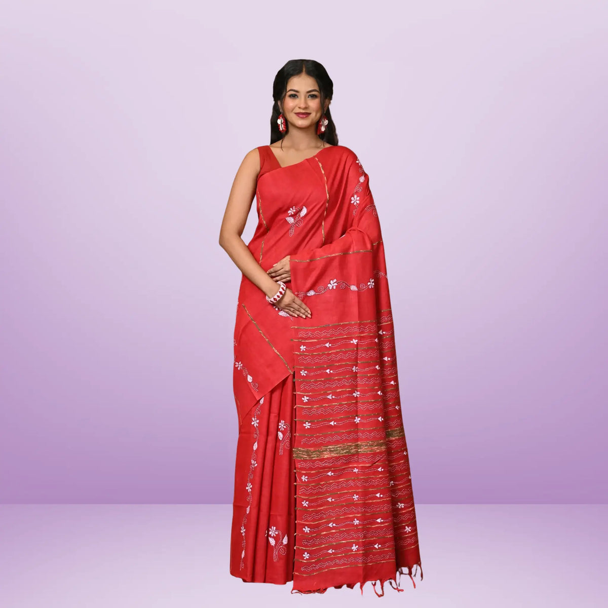 Cotton Khesh Kantha Saree