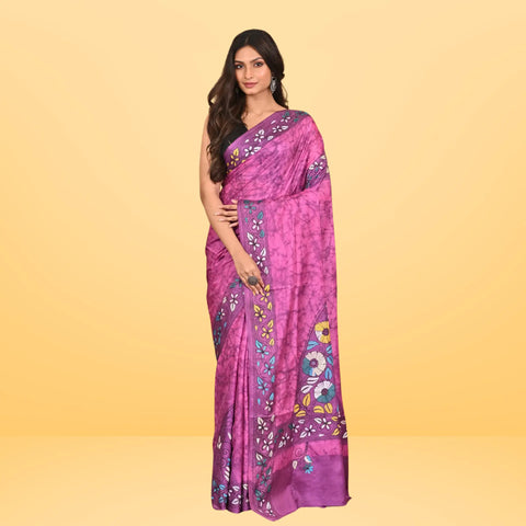 MRIDULA BLENDED SILK KANTHA SAREE